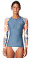 more on Oneill Ladies Bahia Quarter Zip LS Rash Vest Vintage Aloha White