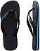 more on Havaianas Mens Rubber Logo Black Blue Thongs