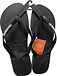 more on Havaianas Mens Rubber Logo Black White Thongs