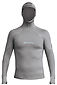 Photo of Xcel Men's Drylock Hydrophobic Hooded LS Rashie Charcoal Grey 
