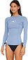 Photo of Oneill Ladies Classic UV Long Sleeve Rash Vest FADED DENIM 