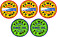 Photo of FU WAX Surf Wax Mixed 5 Pack Summer Cool and Warm 