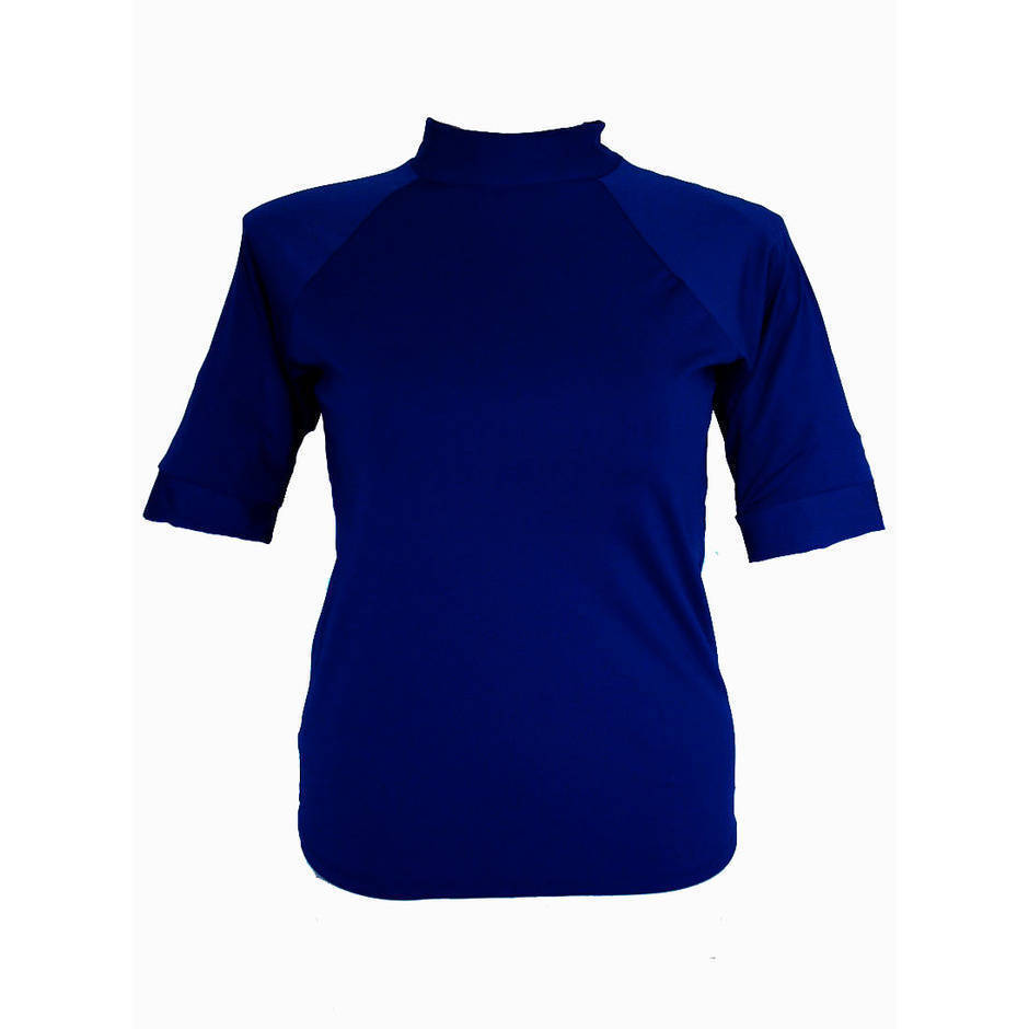 Chlorine Resist Short Sleeve Rash Shirt - Navy  S - XL - Image 1