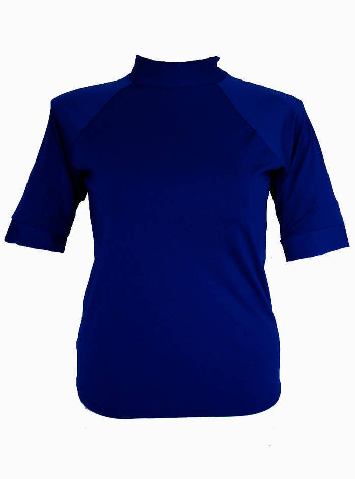 Short Sleeve Rash Shirt - Chlorine Resist 50+ Navy CR 2XL - 4XL - Image 1