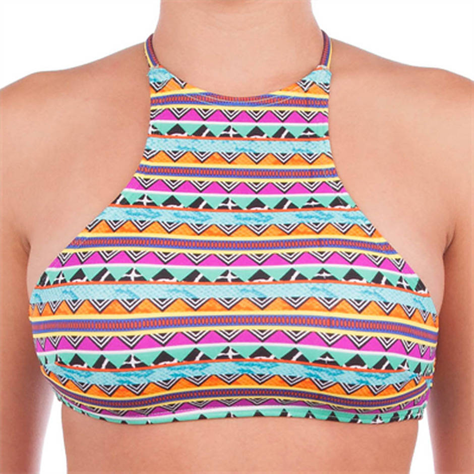 Heaven Shaman Stripe T Bar Bikini Top - Image 1