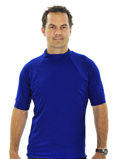 Mens Short Sleeve Rash Shirt - Cobalt - Image 1