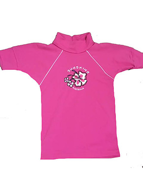 Girls Rash Shirts - Chlorine Resist Pink