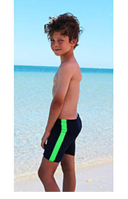 Boys Jammers - Navy and Lime