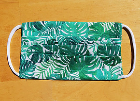 more on Adults Reusable Cotton Face Mask - Palm Print with Pocket
