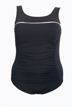 One Piece Gathers - White piping