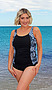 Photo of Tankini Top - Black with Augusta Panels CR 