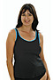 Photo of Tank Top - Black with Contrast Teal Binding 