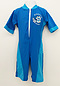 Photo of Girls Bodysuit Zip Front - Blue and Light Blue 