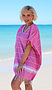 Photo of Turkish Towel Kaftan - Pink with tassles - 100% Cotton 