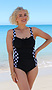 Photo of One Piece with Gathering Chlorine Resist Polka 