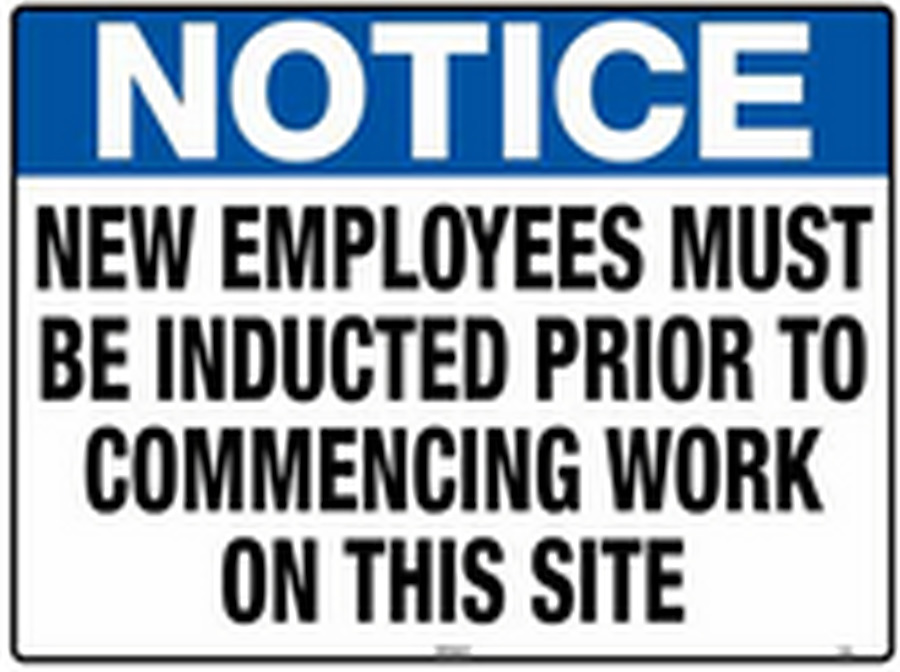 New Employees Must Be Inducted Prior To Commencing Work On This Site - Image 1