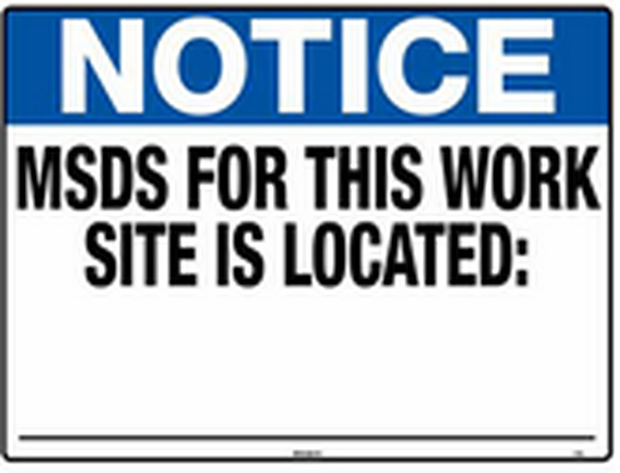 MSDS For This Work Site Is Located - Image 1