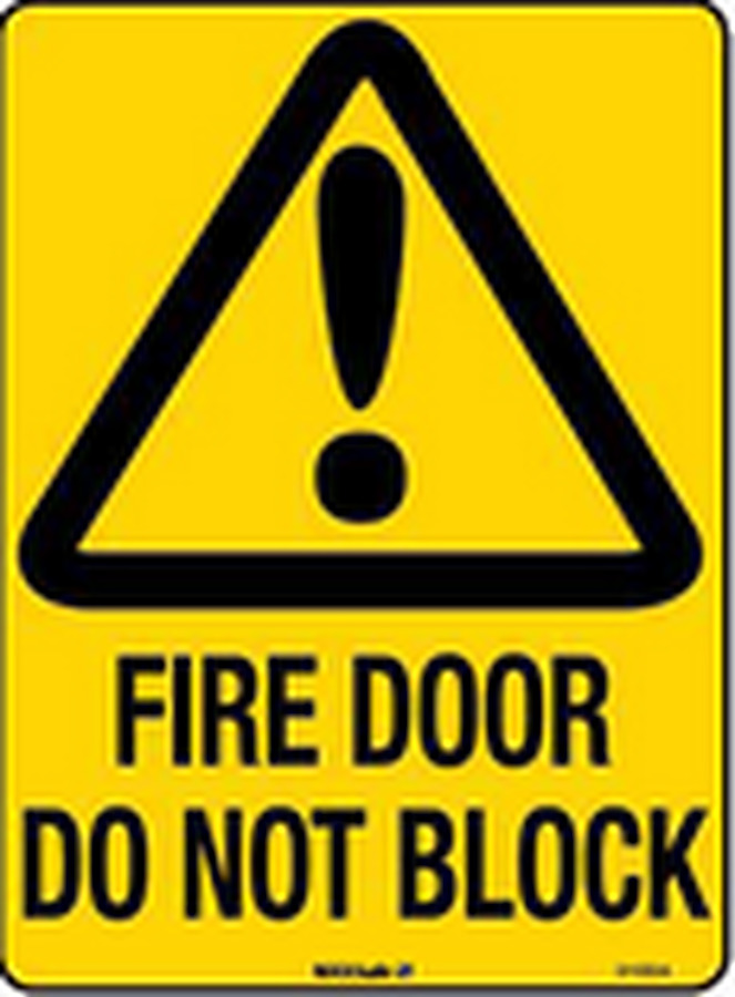 Fire Door Do Not Block - Image 2