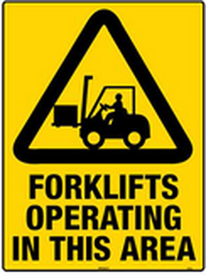 Forklifts Operating In This Area - Image 1