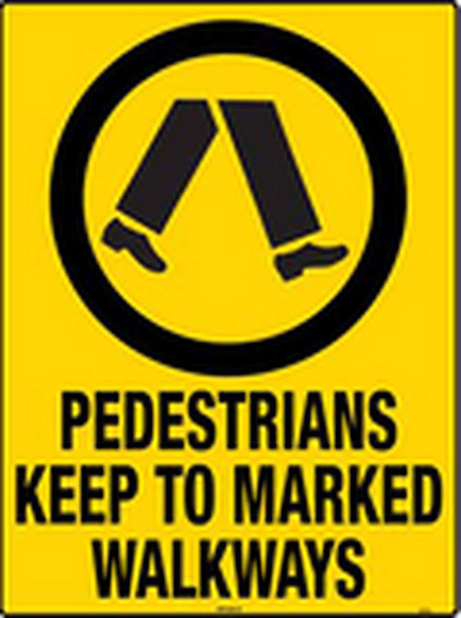 Pedestrians Keep To Marked Walkways - Image 1