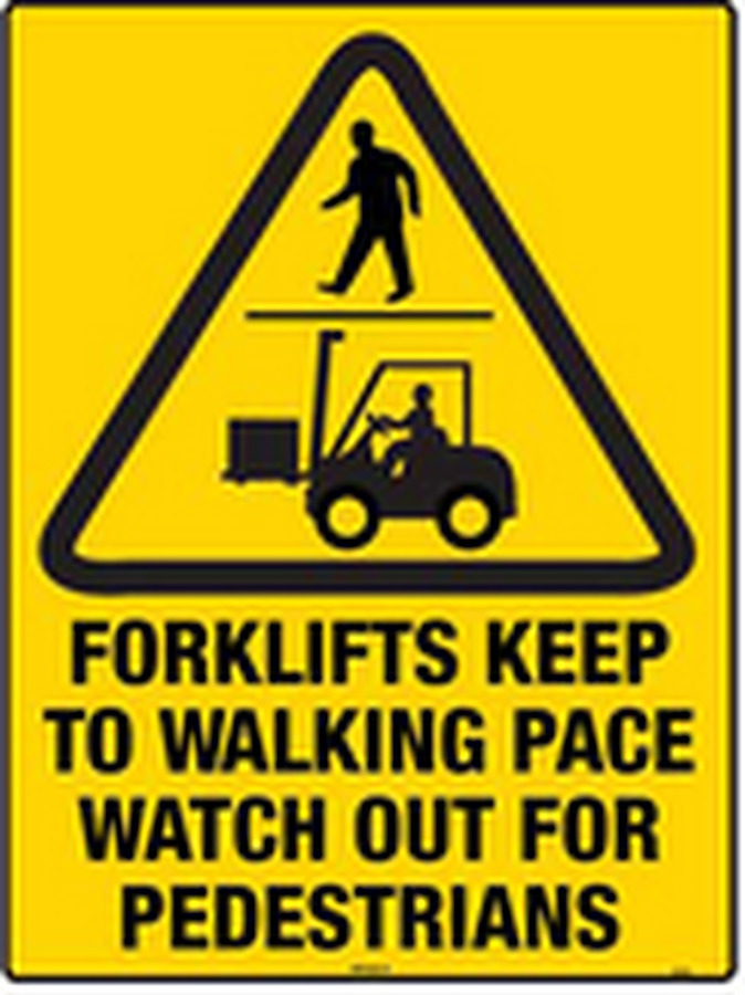 Forklifts Keep To Walking Pace Watch Out For Pedestrians - Image 1