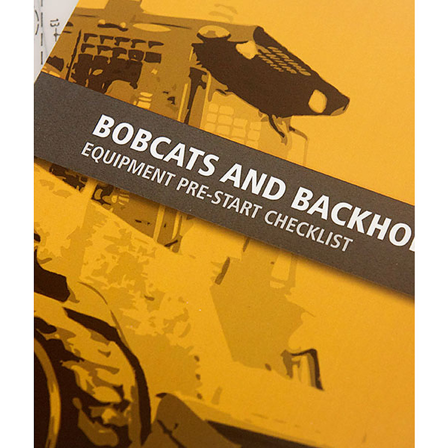 Bobcat and Backhoe Pre Start Checklist book - Image 1
