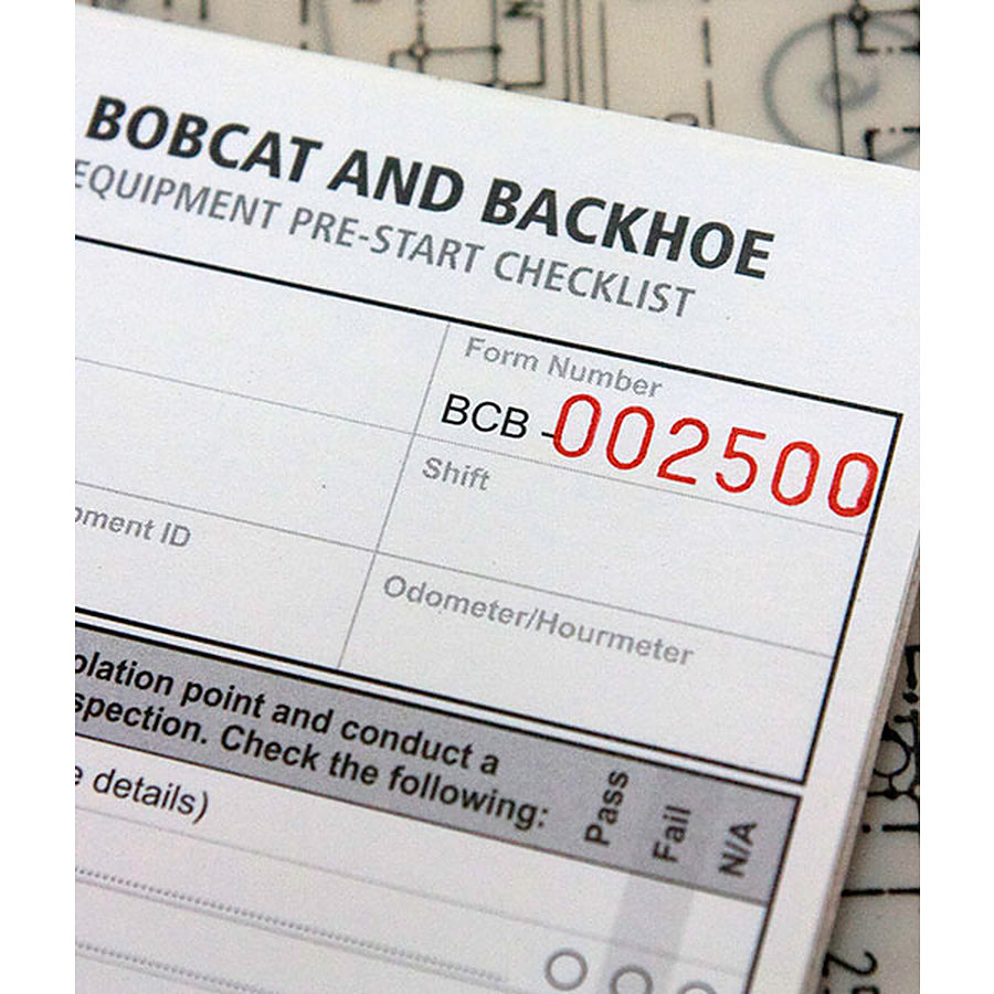 Bobcat and Backhoe Pre Start Checklist book - Image 2
