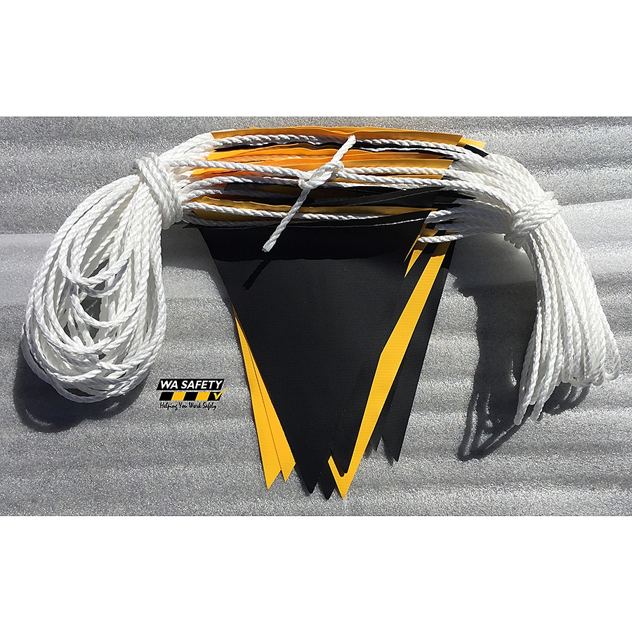Black and Yellow Bunting - 30 mtrs - Image 1
