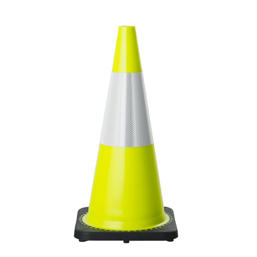 700mm Lime Cone - Reflective - Image 1