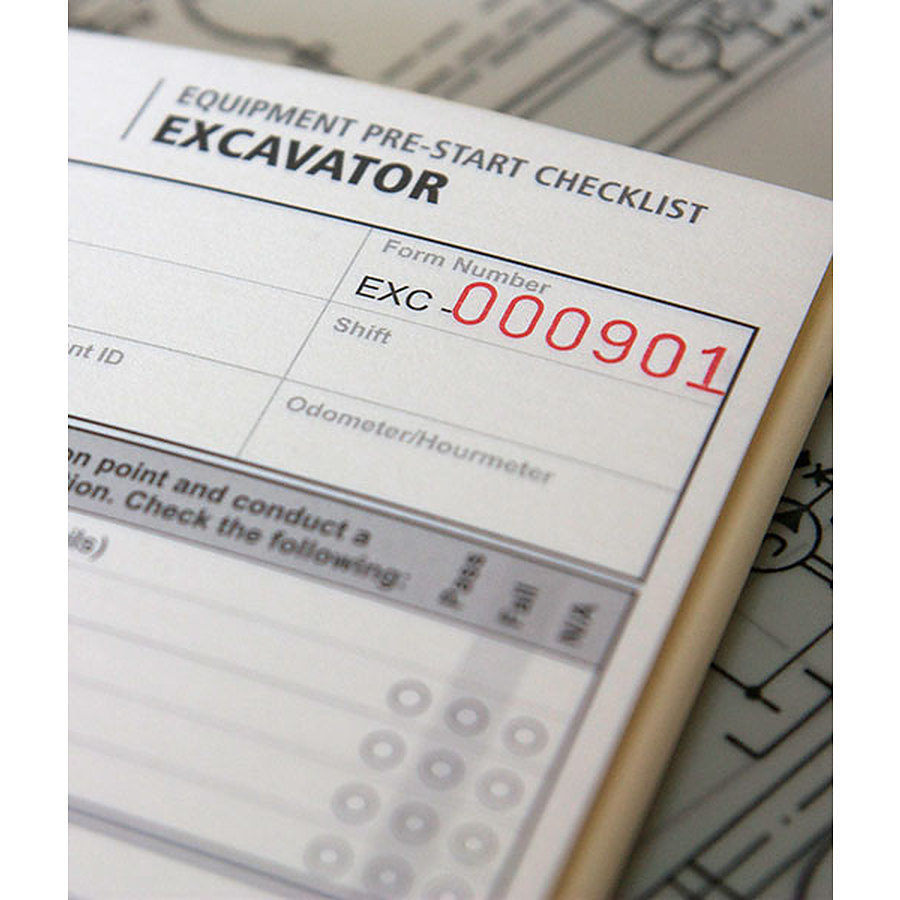Excavator Pre Start Checklist Book - Image 2