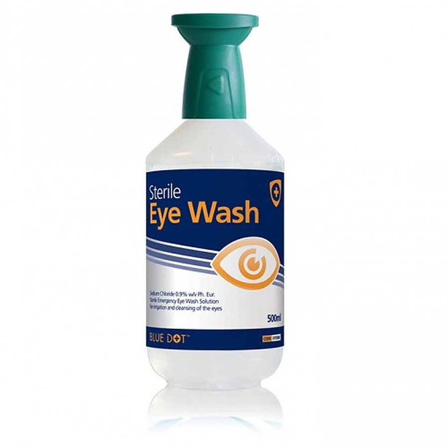 Sterile Eye Wash 500ml (with Eye Bath Cap) - Image 1