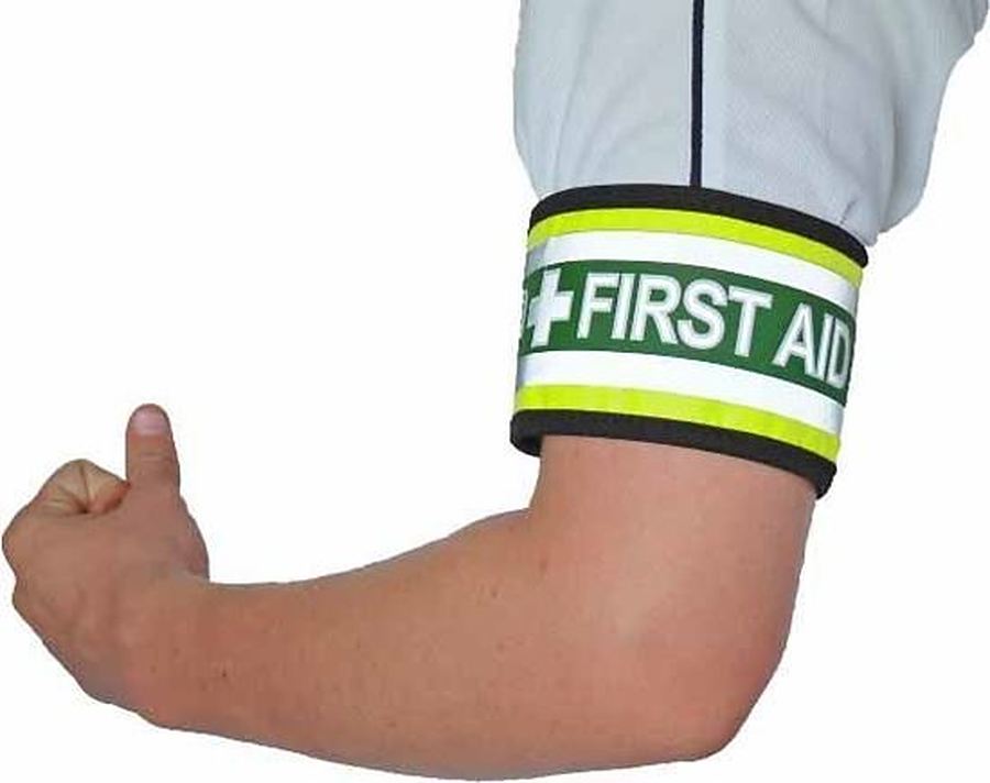 First Aid Arm Band HiVis - Image 1
