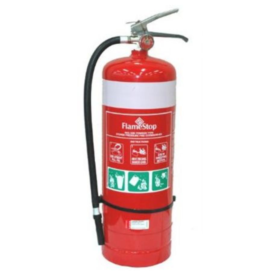 9kg ABE fire extinguisher with bracket - Image 1