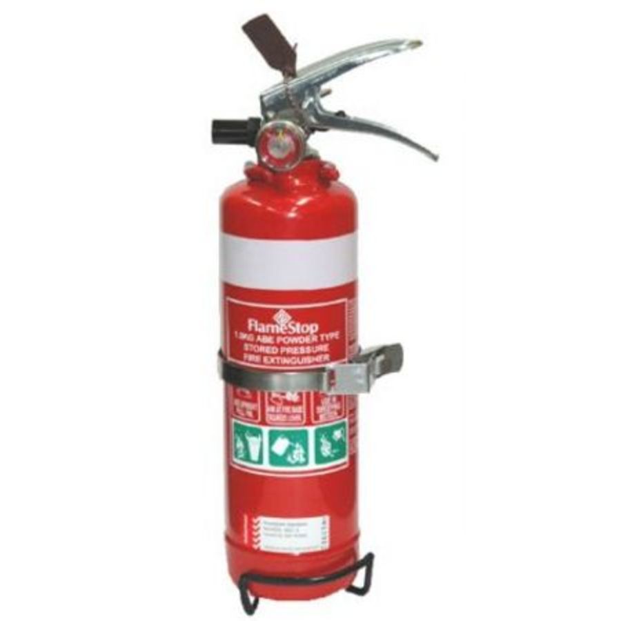 1kg ABE fire extinguisher with bracket - Image 1