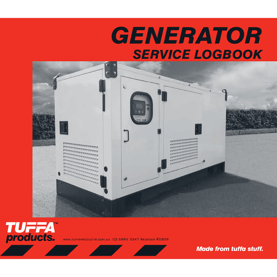 Generator service log book - Image 1
