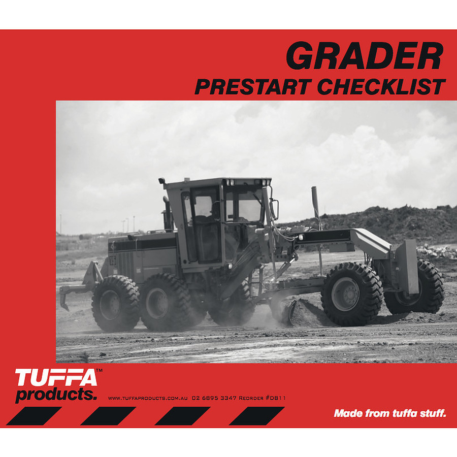 Grader Prestart checklist book - Image 1
