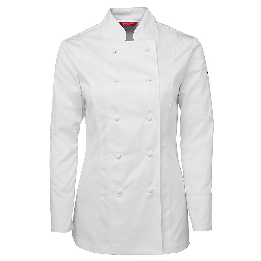 Ladies Long Sleeve Chefs Jacket - Image 1