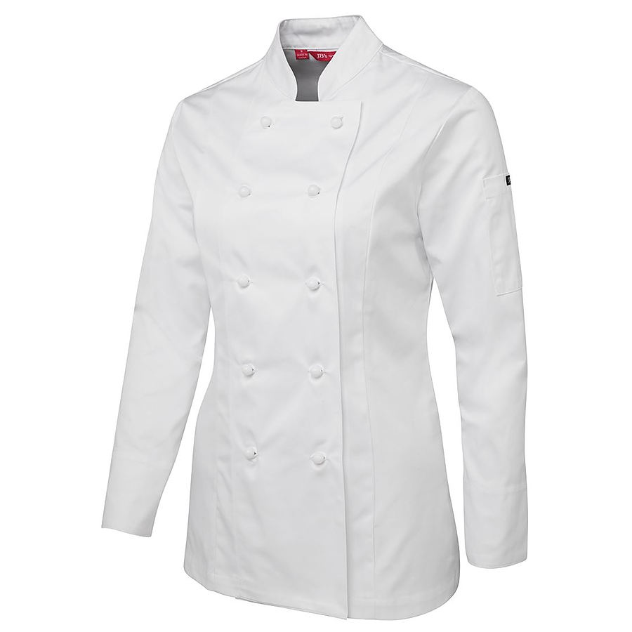 Ladies Long Sleeve Chefs Jacket - Image 2