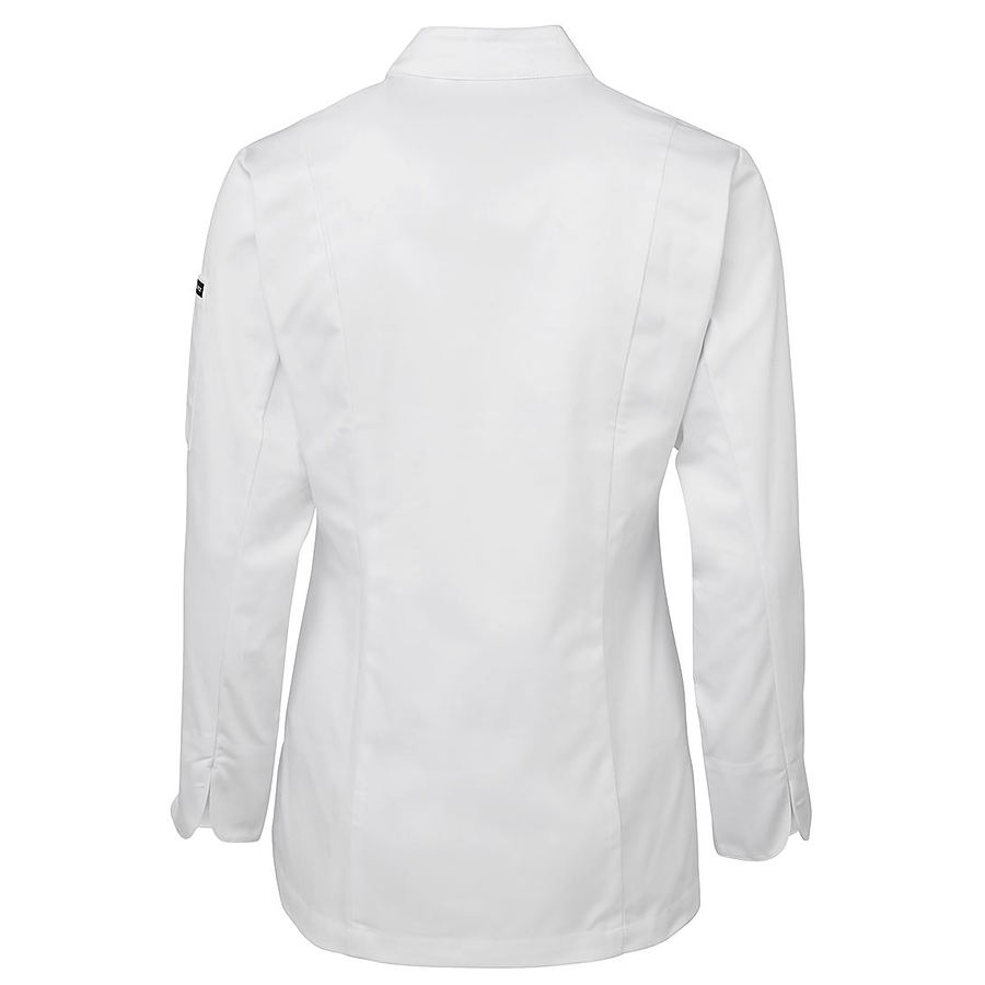 Ladies Long Sleeve Chefs Jacket - Image 3