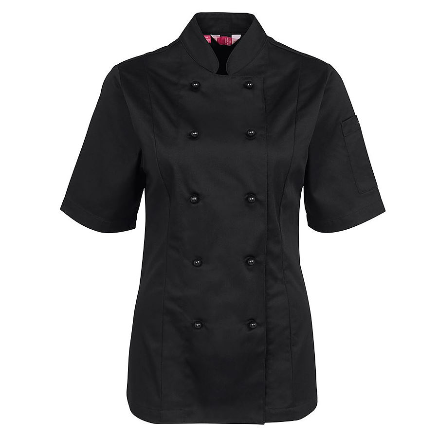Ladies Short Sleeve Chefs Jacket - Image 1