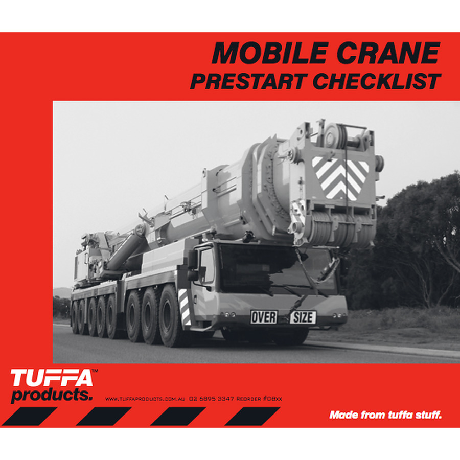 Mobile Crane Prestart Checklist Book - Image 1