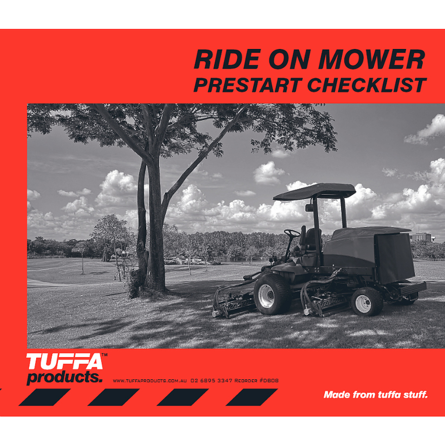 Rideon Mower prestart checklist - Image 1