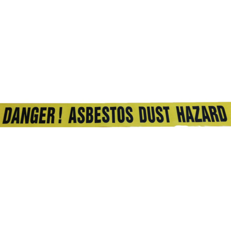 Danger Asbestos Dust Hazard , 75mm x 300mtrs - Image 1