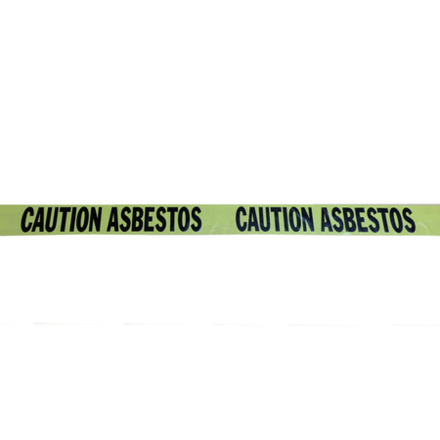 Caution Asbestos (adhesive tape) , 48mm x 66mtrs - Image 1