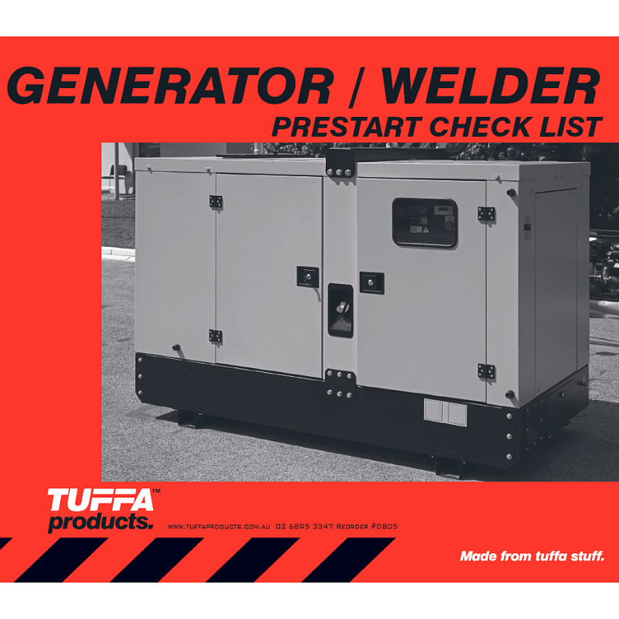 Welder Generator Prestart Book - Image 1
