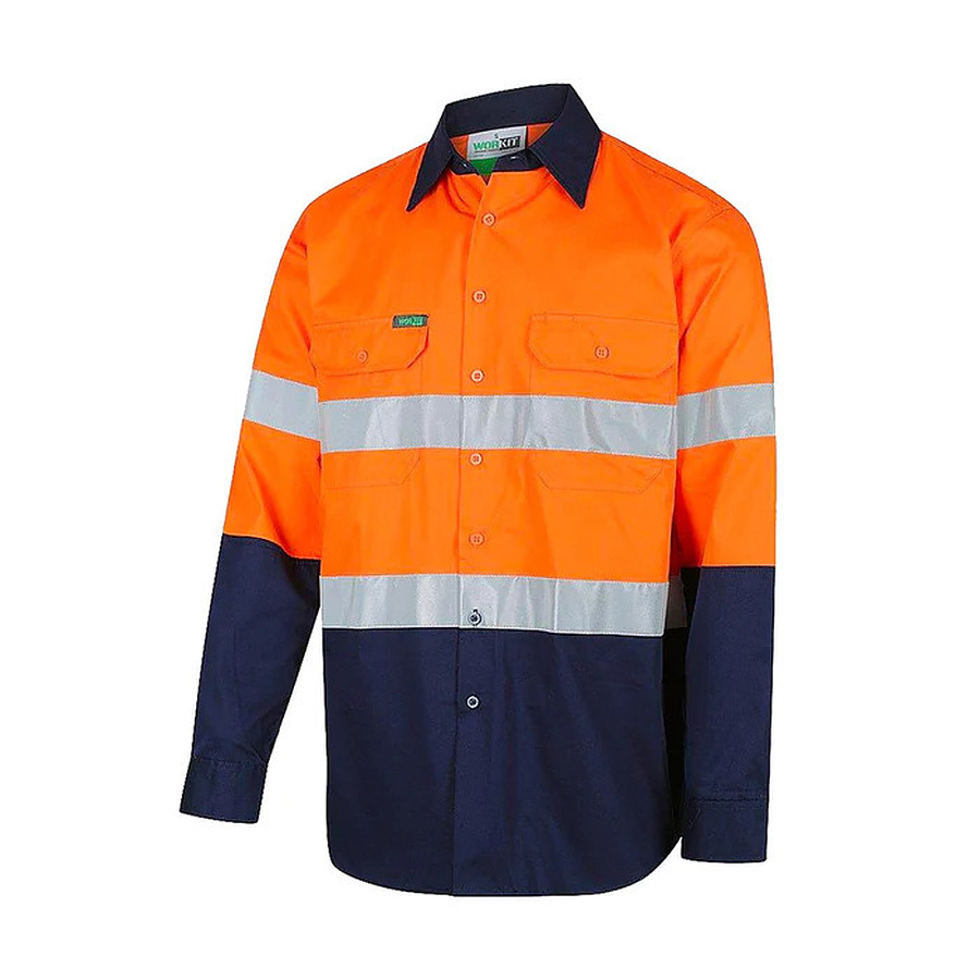 Hi-Vis Light Weight Long Sleeve Reflective Shirt with 3M Tape - Image 1