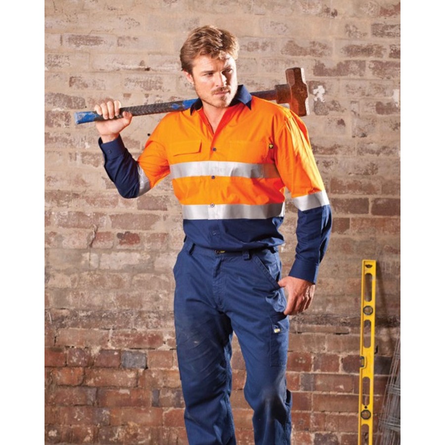 Hi-Vis Light Weight Long Sleeve Reflective Shirt with 3M Tape - Image 2