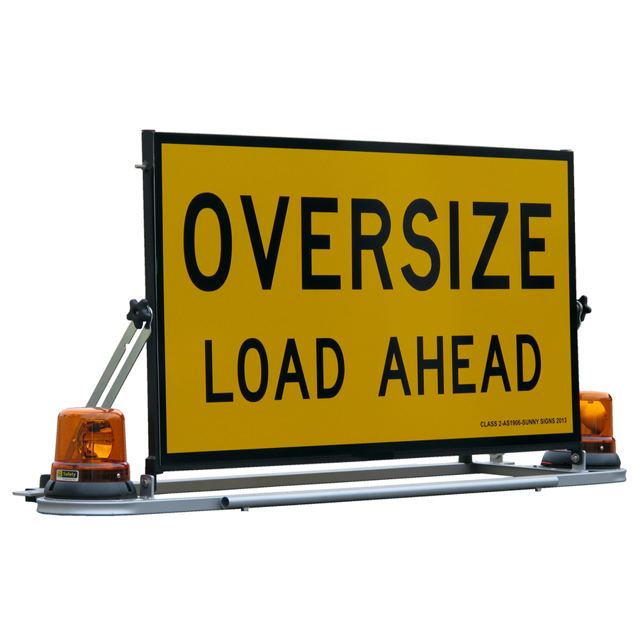 Oversize Load Ahead Vehicle Sign Complete - Image 2