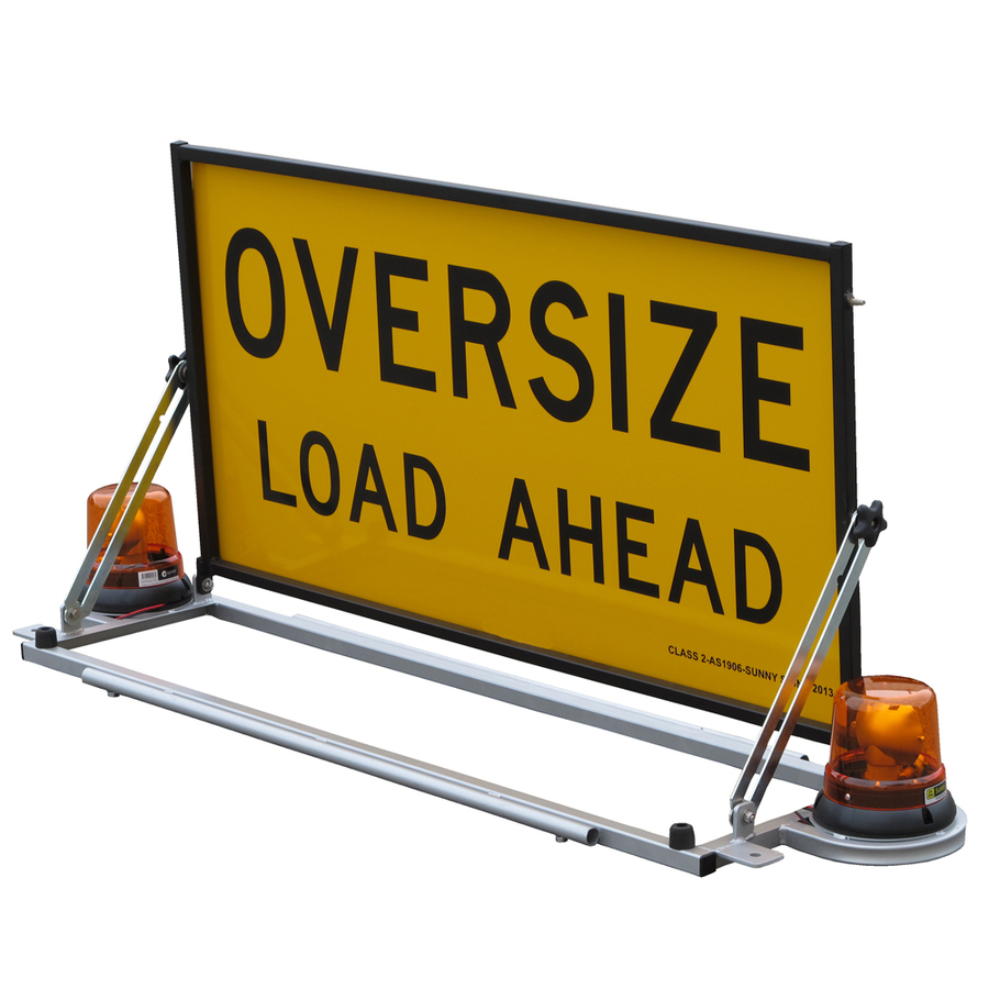 Oversize Load Ahead Vehicle Sign Complete - Image 3