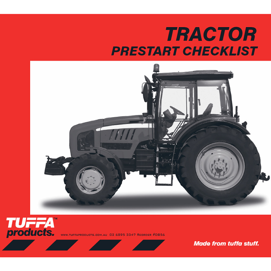Tractor Prestart book - Image 1